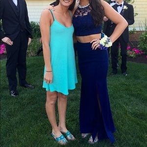 Two-piece prom dress